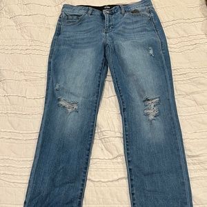 LuLaRoe Malibu Distressed Boyfriend Fit Denim - EUC